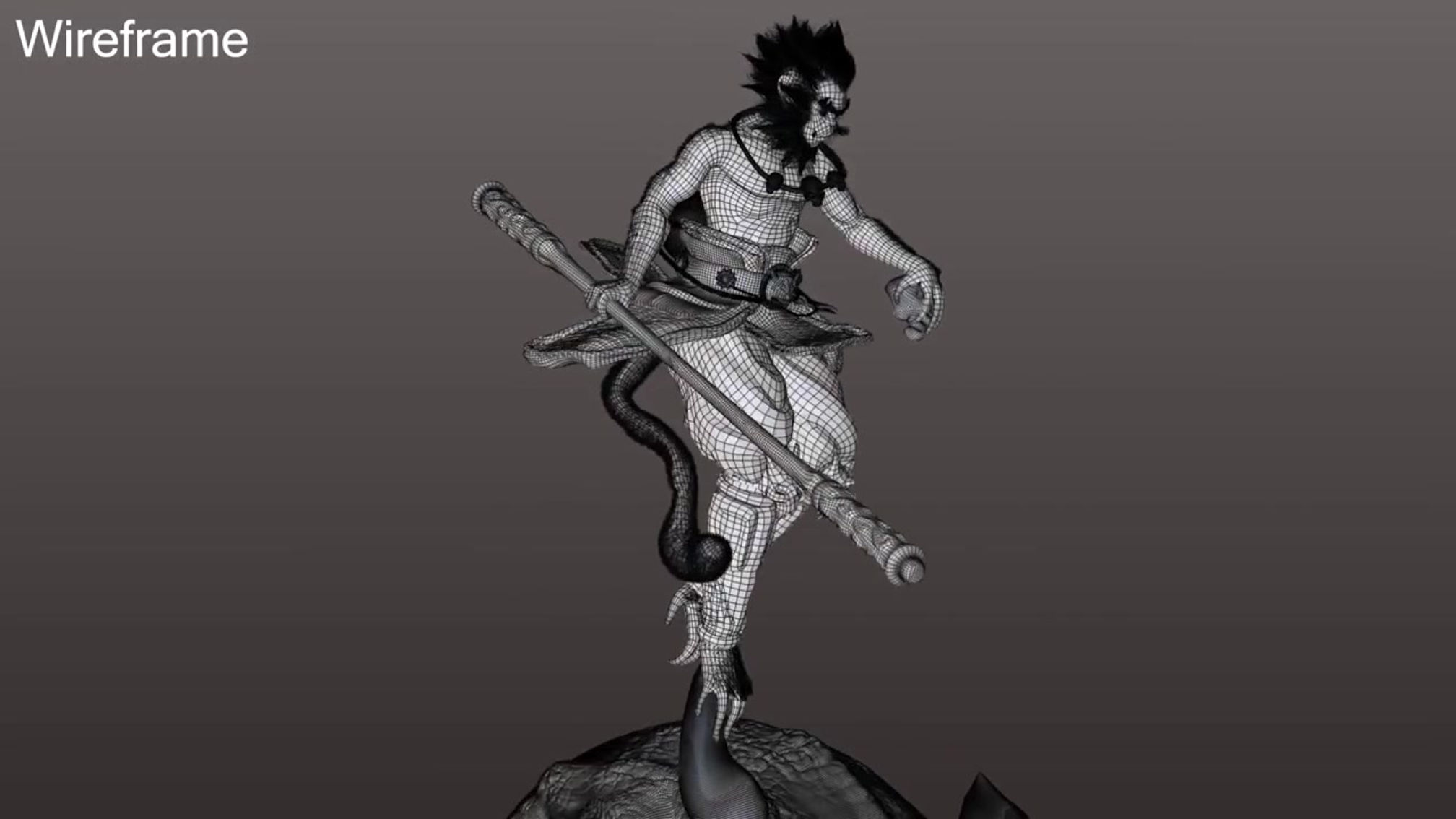 3D monkey king design break down.